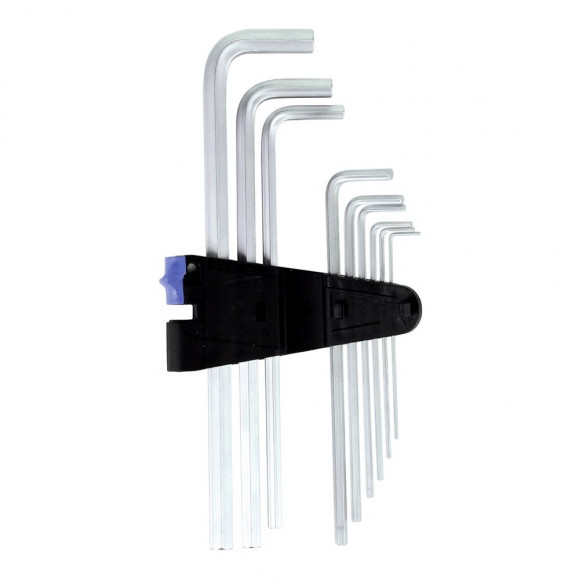 Wera 950/9 L Hex-plus Hf 1 Jeu De Clés Mâle Coudées, Syst. Métrique, Chromées Avec Fonction De Retenue - 9 Pièces ( 05022