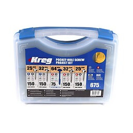 Kreg Jig K5 Master System Set (k5ms) Set Complet De Menuisier + Assortiment De Vis De Poche 675 Pièces (sk03)