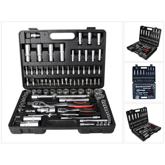 Bgs Technic Jeu De Clés À Douille Jeu D'embouts 6.3 Mm 1/4" + 12.5 Mm 1/2" - 94 Pièces ( 2296 )