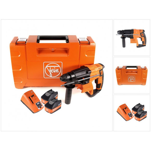 Fein Abh 18 Perforateur-burineur Sans Fil 2.0j 18v Sds-plus Brushless + 2x Batteries 5,2ah + Chargeur + Coffret De Transport