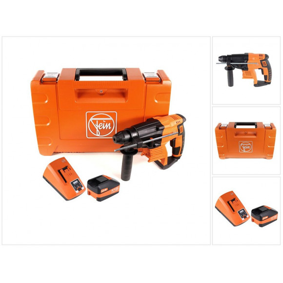 Fein Abh 18 Perforateur-burineur Sans Fil 2.0j 18v Sds-plus Brushless + 1x Batterie 6,0ah + Chargeur + Coffret De Transport