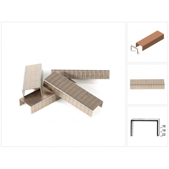 Prebena B19clf Agrafes 19mm Bronzées 10.000 Pièces