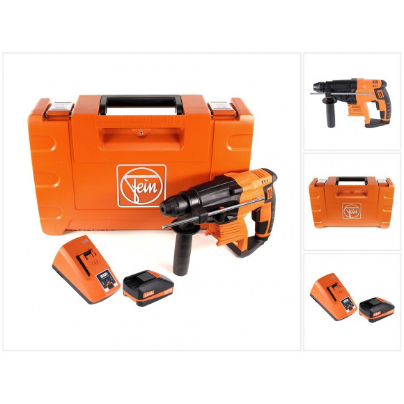Fein Abh 18 Perforateur-burineur Sans Fil 2.0j 18v Sds-plus Brushless + 1x Batterie 3,0ah + Chargeur + Coffret De Transport