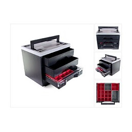 Makbox Coffret À Tiroirs Rack 400x300x340mm + 2x Tiroirs + 1x Boite D'assortiment