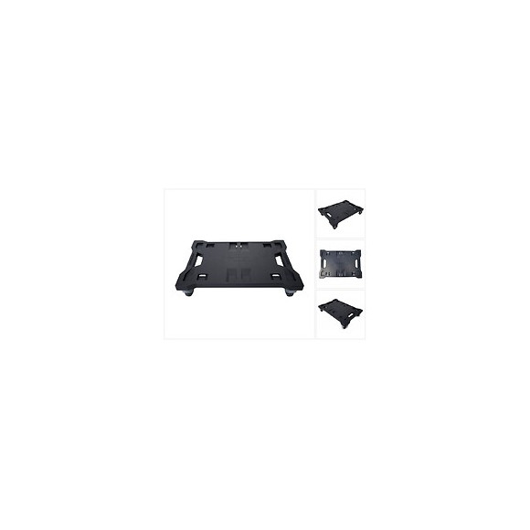 Makbox Chariot De Transport 250 Kg + 2x Roues De Blocage 640x440x137 Mm