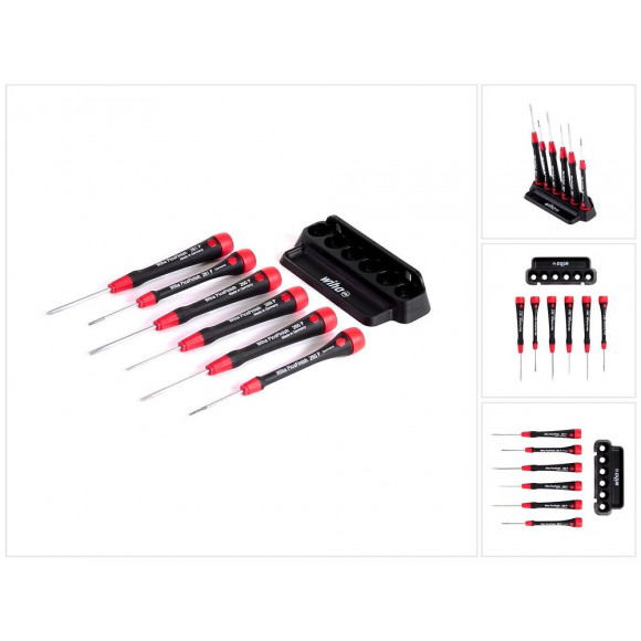 Wiha Tournevis De Précision - 6 Pièces Avec Support (260pk6) Picofinish