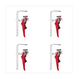 Bessey Gtr 16s6 H Serre-joints De Table Tout En Acier Avec Poignée À Levier 160 / 60 Mm - Pack De 4