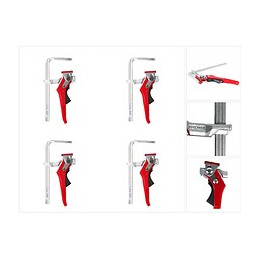 Bessey Gtr 16s6 H Serre-joints De Table Tout En Acier Avec Poignée À Levier 160 / 60 Mm - Pack De 4