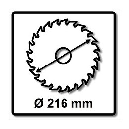 Wellcut Wc-m2163024 Tct Lame De Scie 216 X 2,4 X 30 Mm, 24 Dents