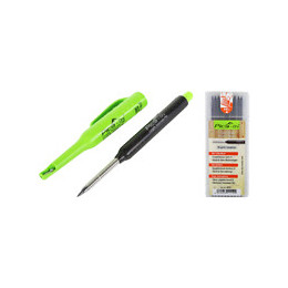Pica Dry Longlife Marqueur De Chantier Automatique Pour Artisans Professionnels  Avec Mine De Graphite +  1 X 10  Pièces De Re