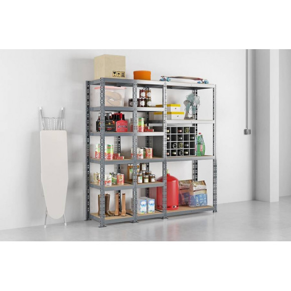 Concept Rangement De Garage - Longueur 200 Cm - 16 Plateaux