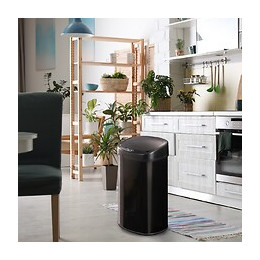 Poubelle De Cuisine Automatique Majestic Noir Inox 68l