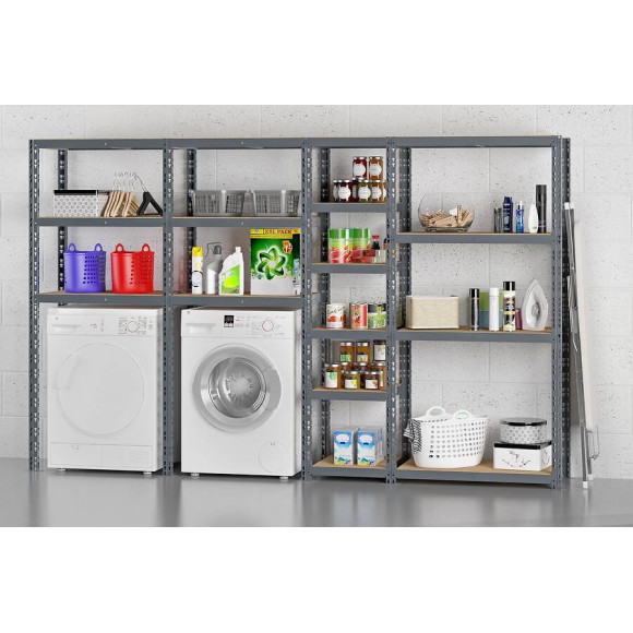 Concept Rangement De Garage - Longueur 290 Cm - 16 Plateaux