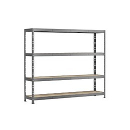 Etagère Rack Charge Lourde - 4 Plateaux - 220 X 40 Cm
