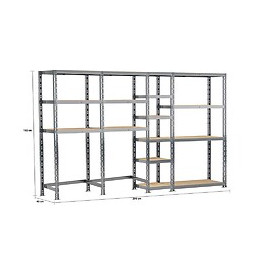 Concept Rangement De Garage - Longueur 290 Cm - 16 Plateaux