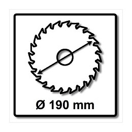 Wellcut Wc-c1903024 Tct Lame De Scie 190 X 2,4 X 30 Mm, 24 Dents