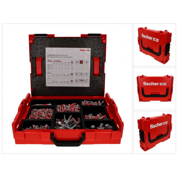 Fischer 102 Duo-line Set De Chevilles, 833 Pcs. + L-boxx Duoblade Duotec Duopower ( 558626 )