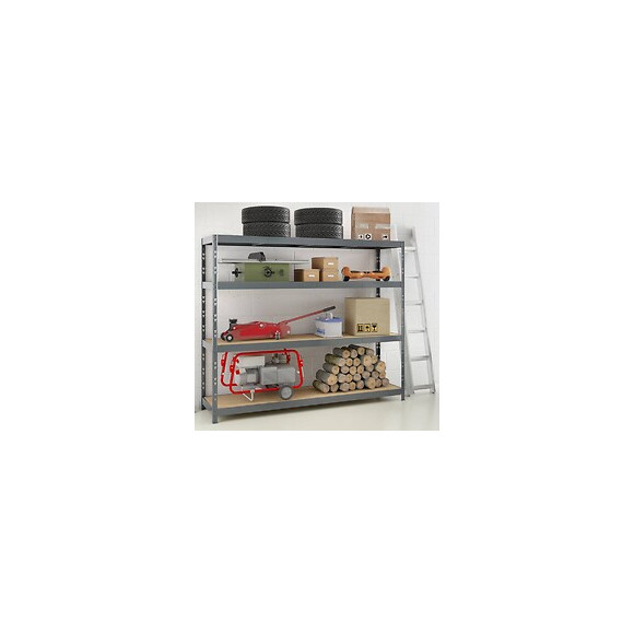 Etagère Rack Charge Lourde - 4 Plateaux - 220 X 40 Cm