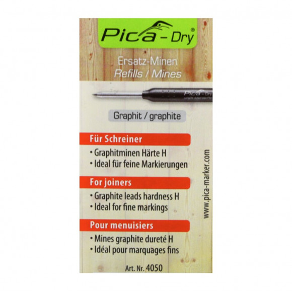 Pica Dry Mines De Rechange - Graphite Dureté Spéciale H - 10 Pcs. ( 4050 )