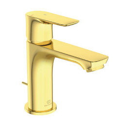 Mitigeur Lavabo Avec Tirette Et Vidage Ideal Standard Connect Air, Couleur, Or