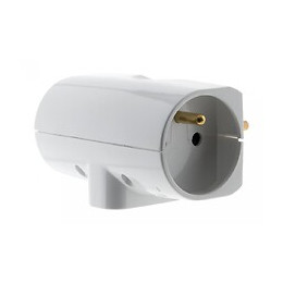 Triplite 2x 16a + 1x6a Latérale Blanc