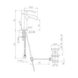 Mitigeur Cascade Open Water Pour Lavabo