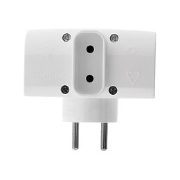 Triplite 2x 16a + 1x6a Latérale Blanc