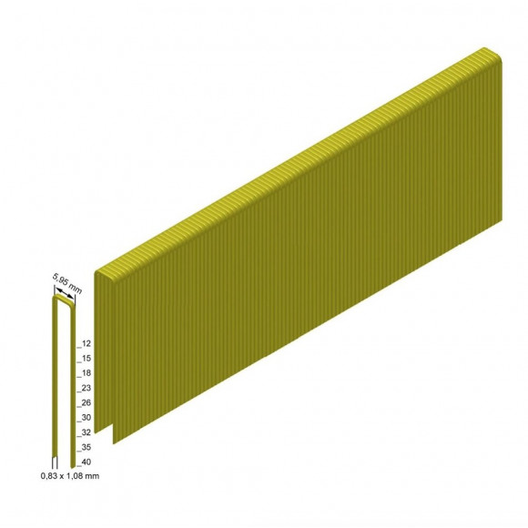 Prebena Es18cnkha Agrafes De Type Es - 7800 Pièces 18 Mm Galvanisées, Résine