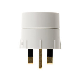Adaptateur M Uk / F France Blanc