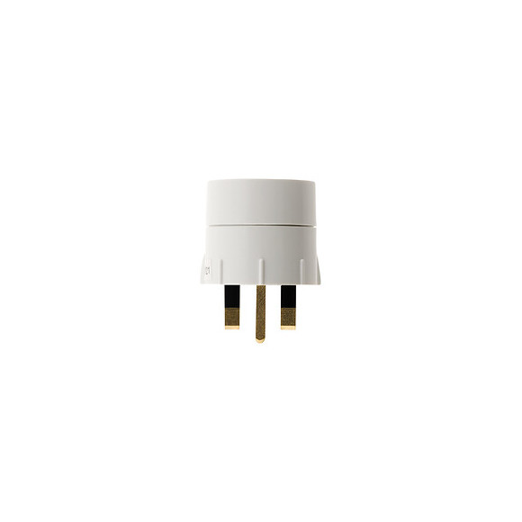 Adaptateur M Uk / F France Blanc