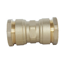 Manchon Égal Laiton Pour Tube Pe D20 - Sens Unique De Montage