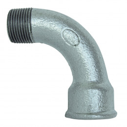 Courbe Fonte Galva 90° Grand Rayon Mâle Femelle 15/21 N°1
