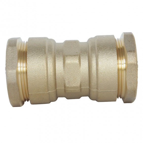 Manchon Égal Laiton Pour Tube Pe D20 - Sens Unique De Montage