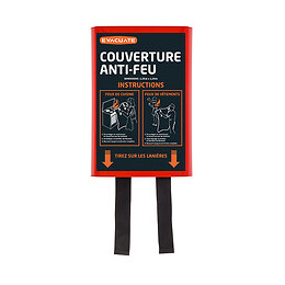 Evacuate-pack 1 Combi Détecteur De Fumée Et Co + 1 Magnetik's + 1 Couverture Anti-feu
