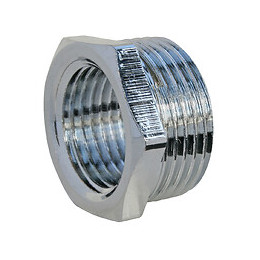 Bague Réduction Laiton Nickéle 6 Pans Mâle 15/21 - Femelle 12/17