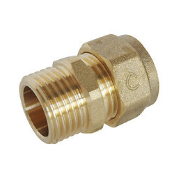 Raccord Droit À Visser Pour Tube Per Ø16 - Male 15/21 Par Lot De 5