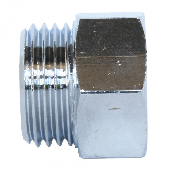 Raccord Égal Laiton Nickelé Mâle Femelle 15/21