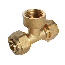 Té À Visser Pour Tube Per Ø20 -  Femelle 15/21 Au Centre :  Ø20 -f15/21-ø20