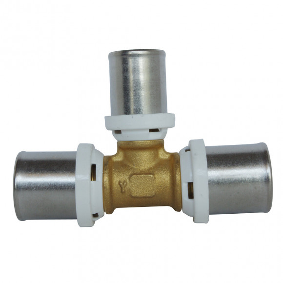 Té Réduit Au Centre À Sertir Pour Tube Multicouche Ø20 - Ø16 - Ø20