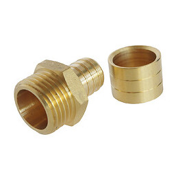 Raccord Droit À Glissement Pour Tube Per Ø16 - Mâle 15/21 Par Lot De 10