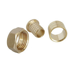 Raccord Droit À Glissement Pour Tube Per Ø16 - Ecrou-tournant F15/21 - Lot De 10