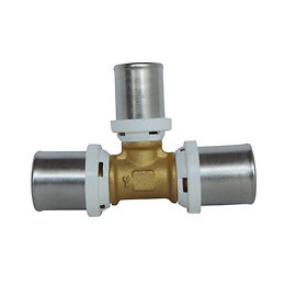 Té Réduit Au Centre À Sertir Pour Tube Multicouche Ø20 - Ø16 - Ø20