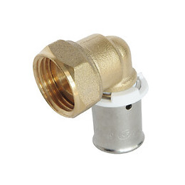 Raccord Coudé À Sertir Pour Tube Per Ø12 - Ecrou-tournant F12/17