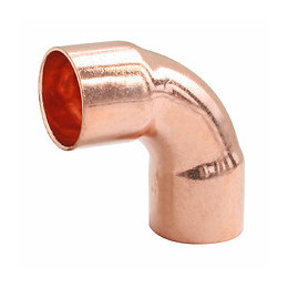 Raccord Cuivre À Souder - Courbe 90° Double Femelle Ø14 (x10)