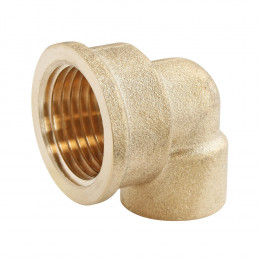 Raccord Laiton À Souder - Coude Laiton 90° Ø12  - Femelle 12/17