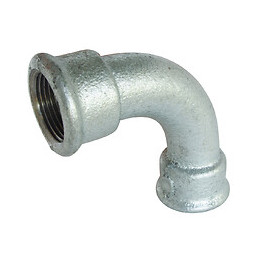 Courbe Fonte Galva 90° Grand Rayon Femelle Femelle 26/34 N°2