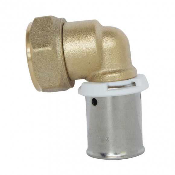 Raccord Coudé À Sertir Pour Tube Per Ø12 - Ecrou-tournant F12/17