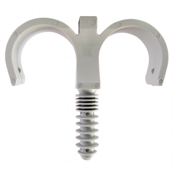 Lot De 10 Clips Doubles Pour Tubes De D25mm