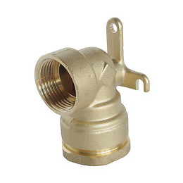 Applique Murale Laiton Pour Tube Pe D25 - F20/27 - Sens Unique De Montage