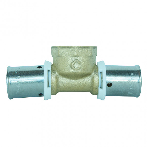 Té À Sertir Pour Tube Per Ø16 - Femelle 15/21 Au Centre : Ø16 - F15/21 - Ø16